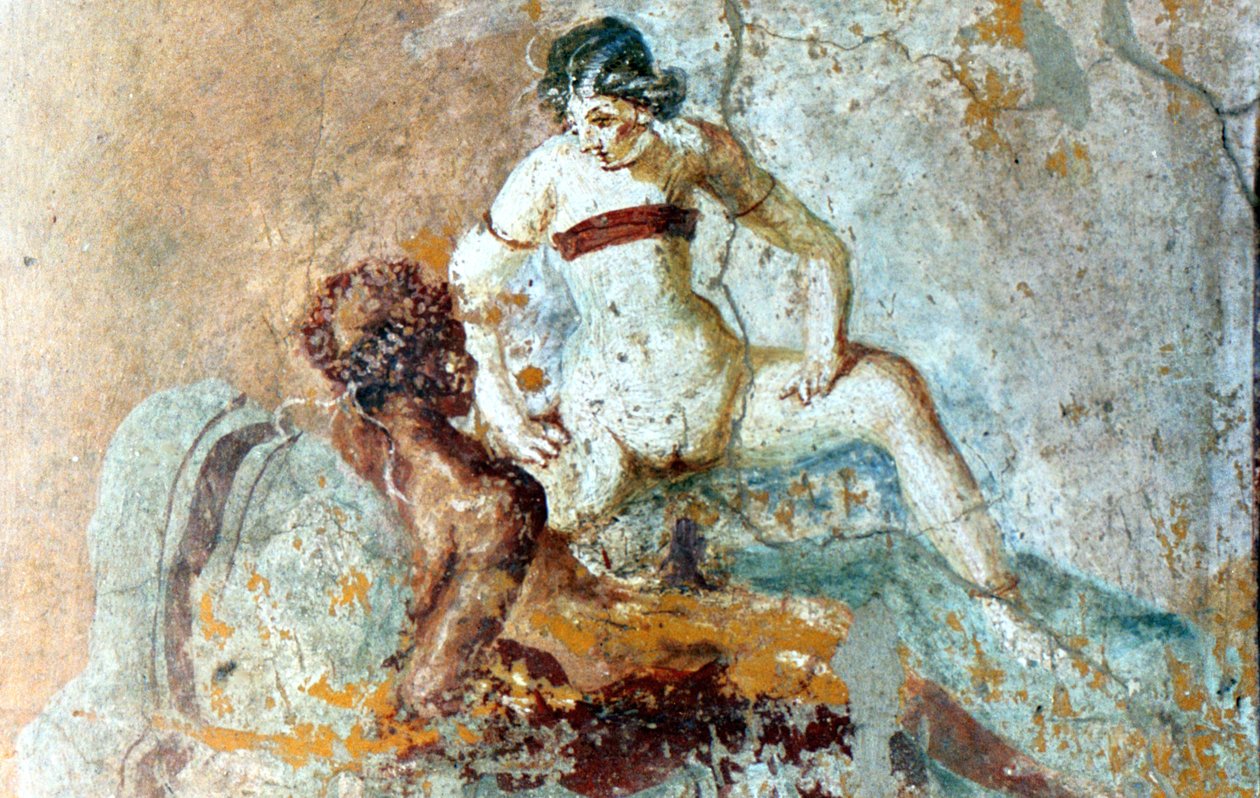 Mural erótico, Pompeya, Italia de Unbekannt