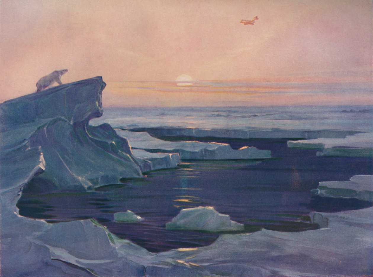 Volando sobre los Desperdicios Polares, 1927 de Unbekannt