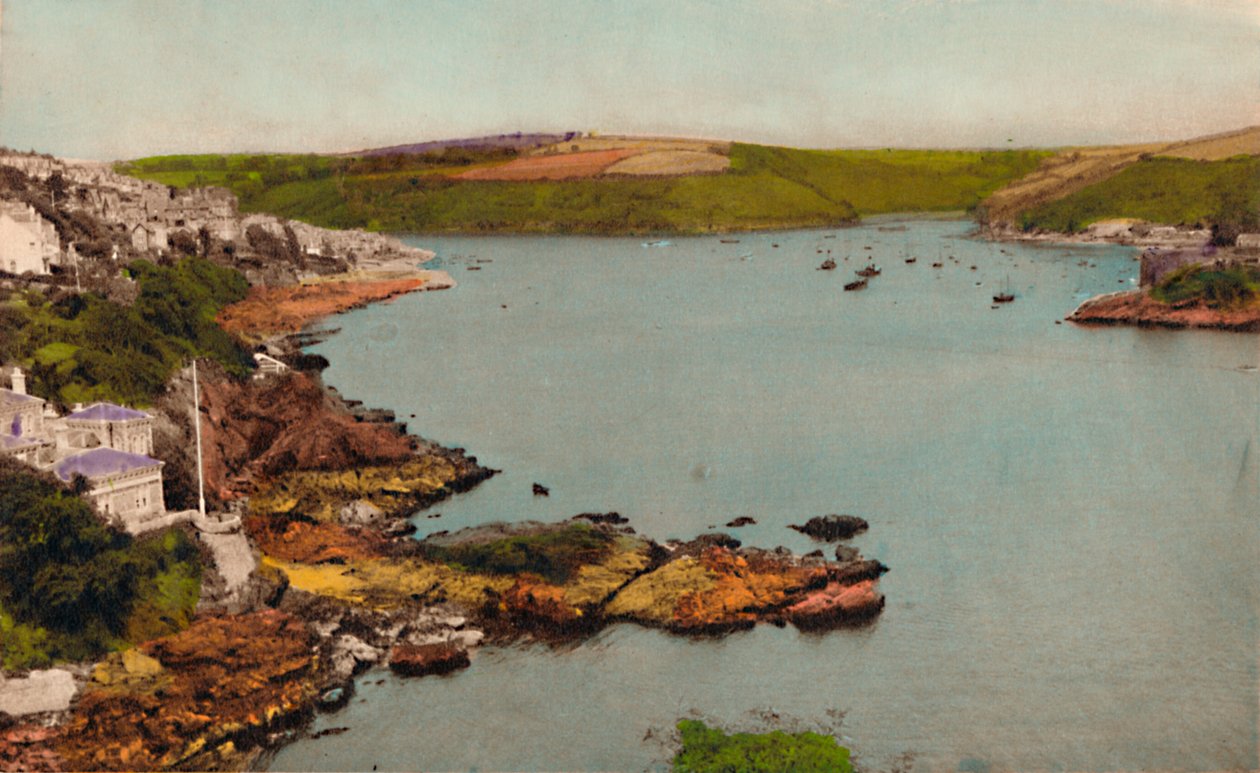Puerto de Fowey desde el castillo, c1930 de Unbekannt