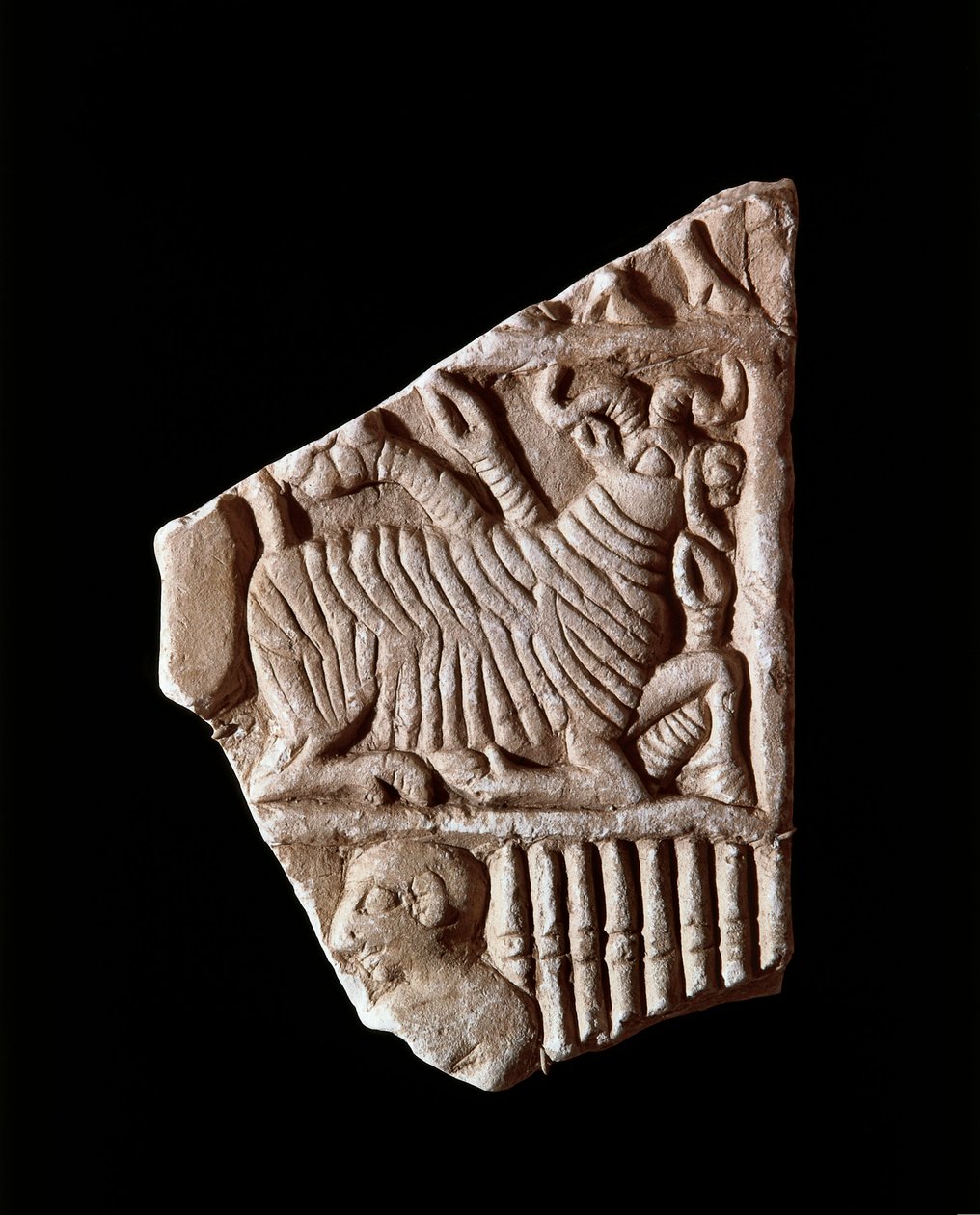 Fragmento de un bajorrelieve, 2500 a.C. de Unbekannt