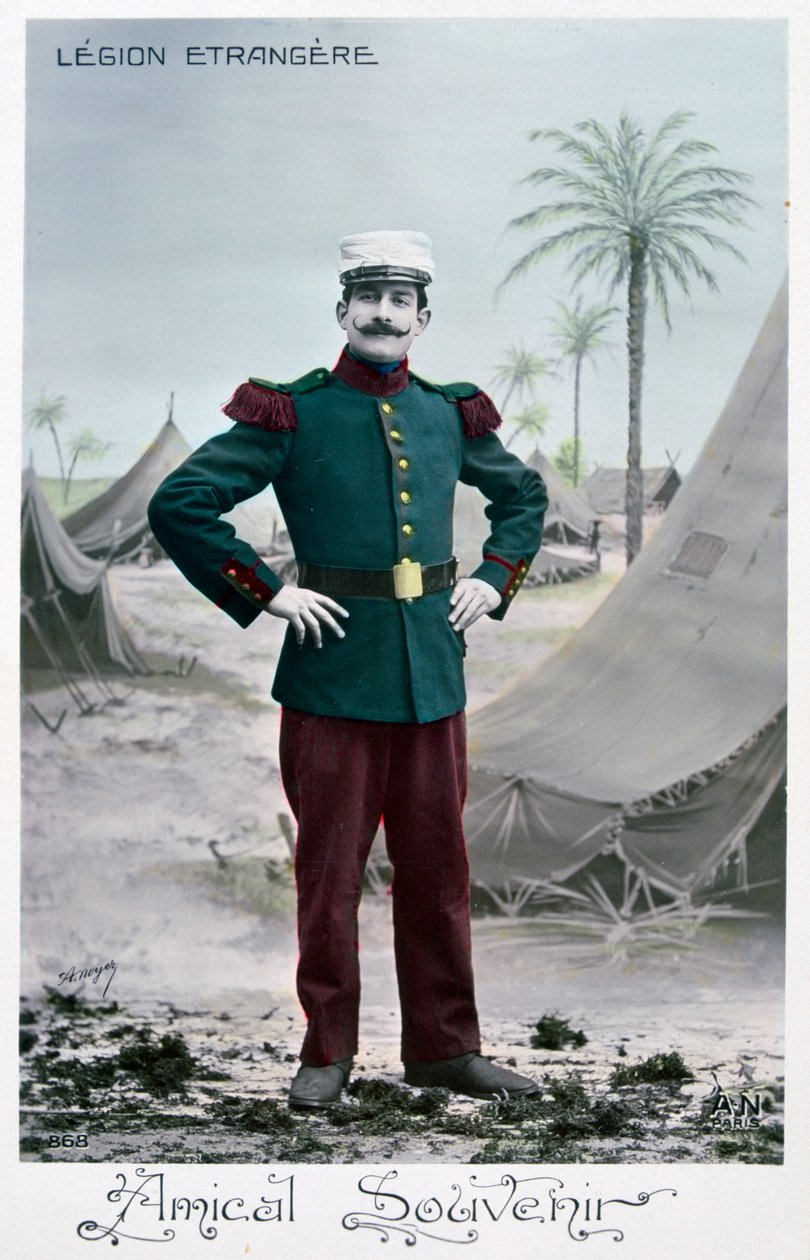 Postal de la Legión Extranjera Francesa, c. 1900 de Unbekannt