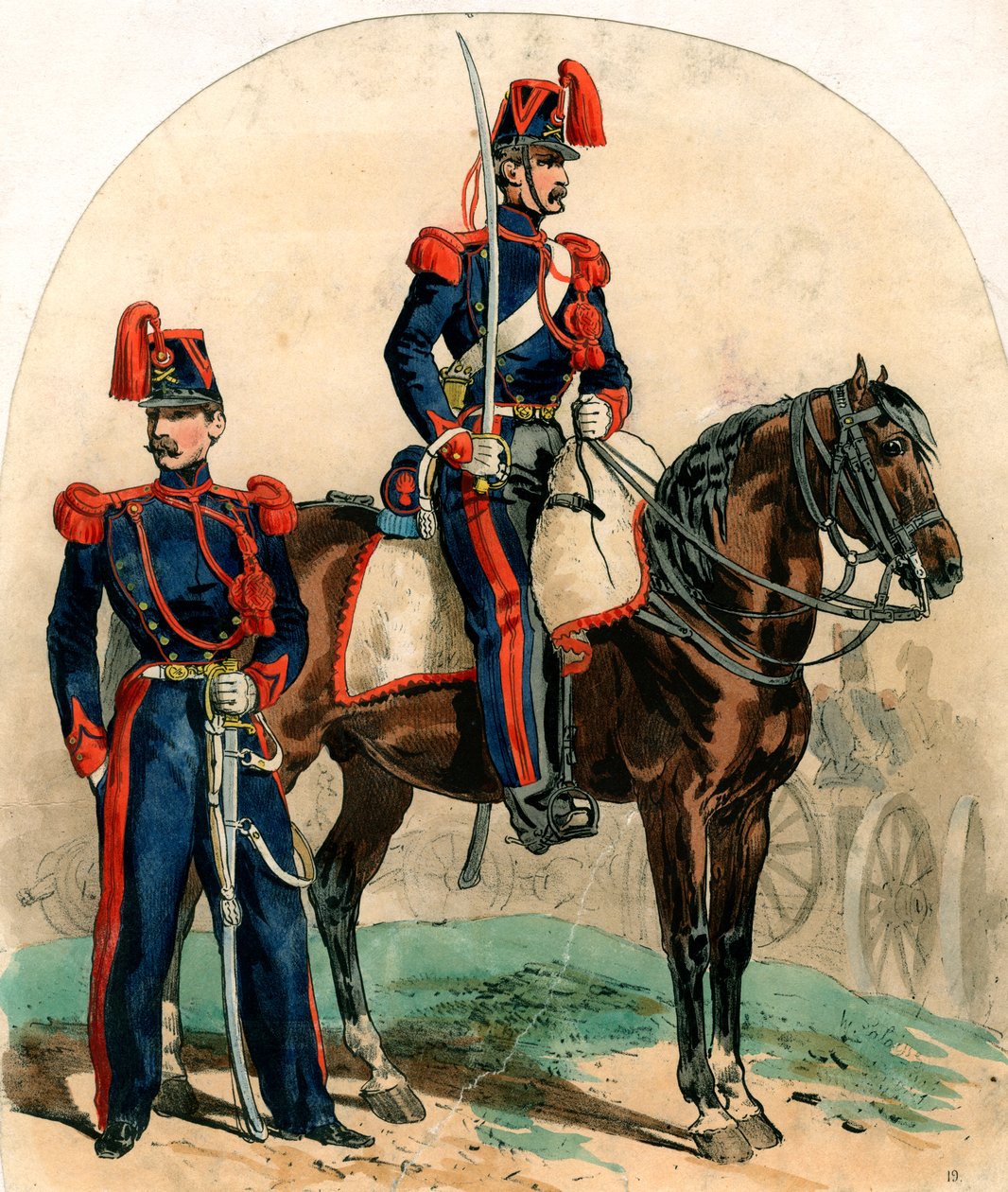 Uniformes de artillería francesa, siglo XIX de Unbekannt