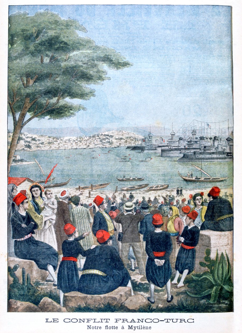 Flota francesa en Mitilene, Lesbos, 1901 de Unbekannt