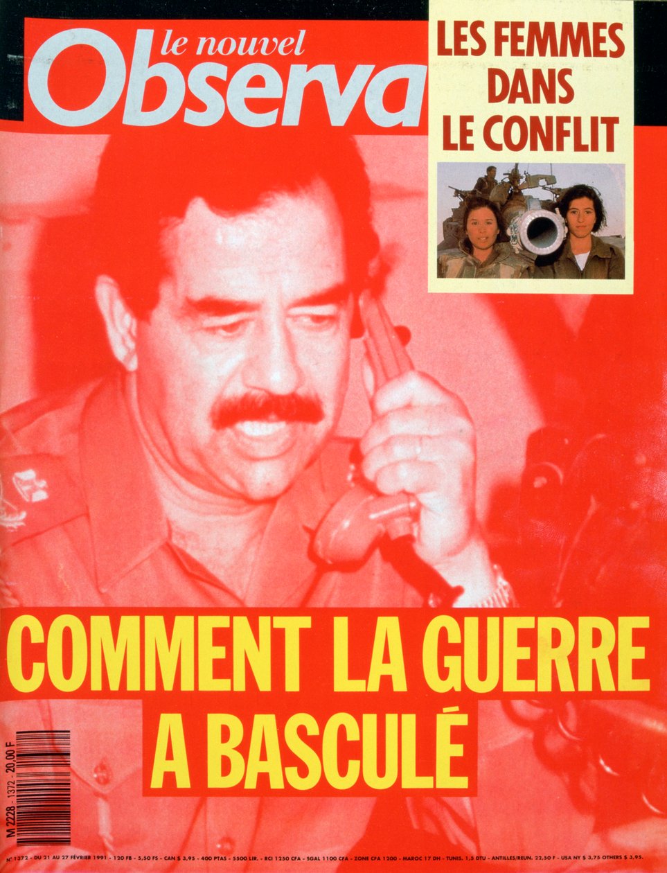 Portada de Le Nouvel Observateur, febrero de 1991 de Unbekannt