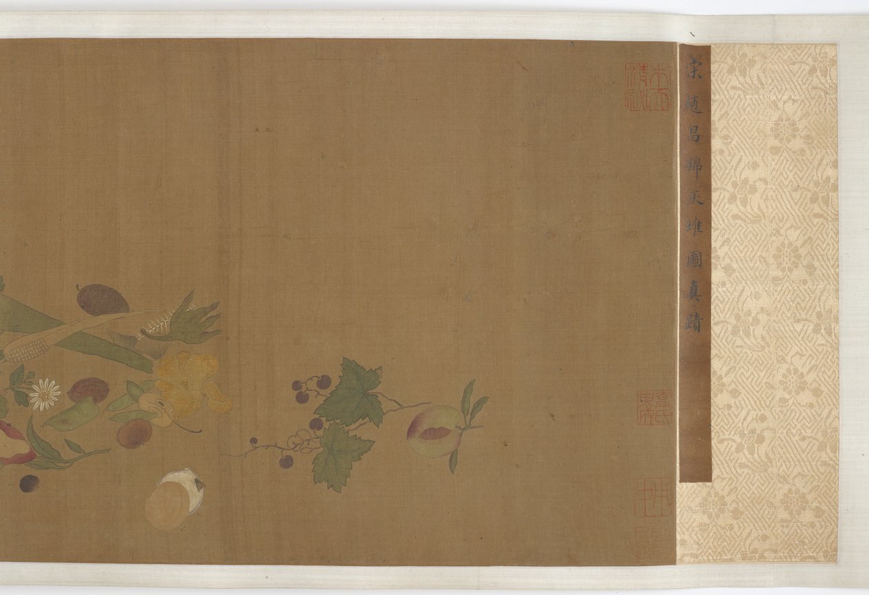 Frutas, verduras, flores e insectos, dinastía Ming, 1368-1644 de Unbekannt