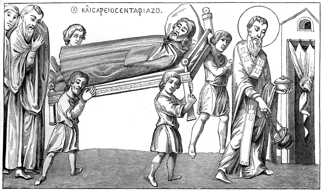Funeral en St Césaire, siglo IX, 1849 de Unbekannt