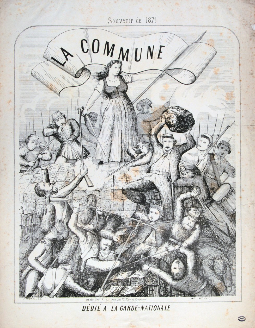 Garde Nationale, Comuna de París, 1871 de Unbekannt