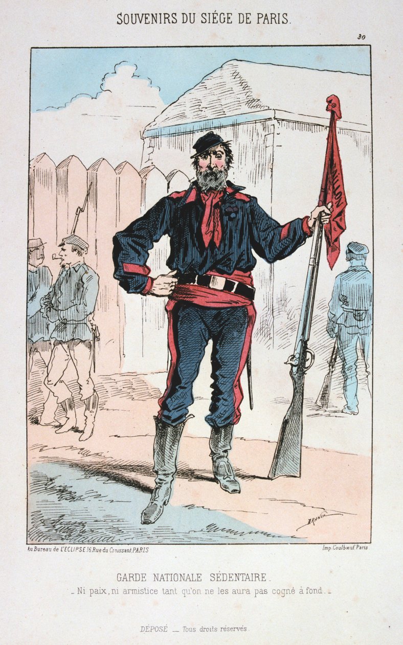 Garde Nationale Sedentaire, Sitio de París, 1870-1871 de Unbekannt
