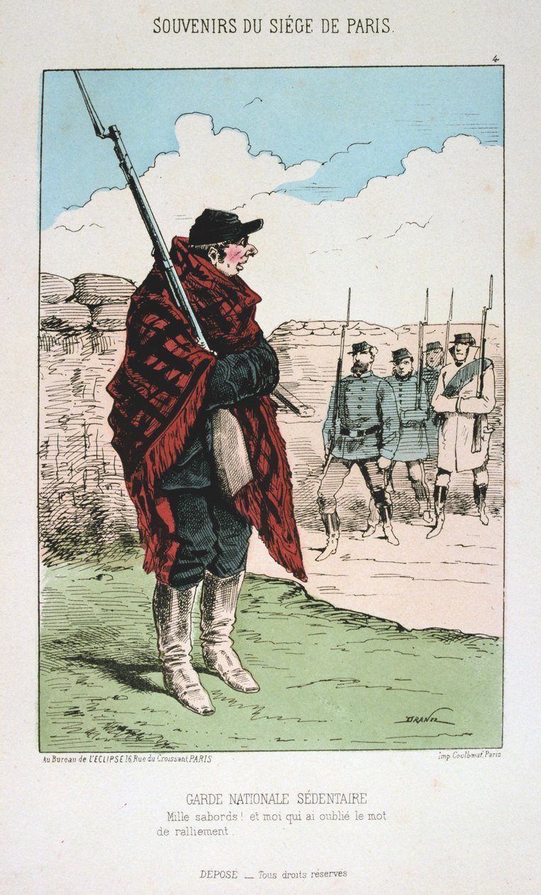 Garde Nationale Sedentaire, Sitio de París, 1870-1871 de Unbekannt
