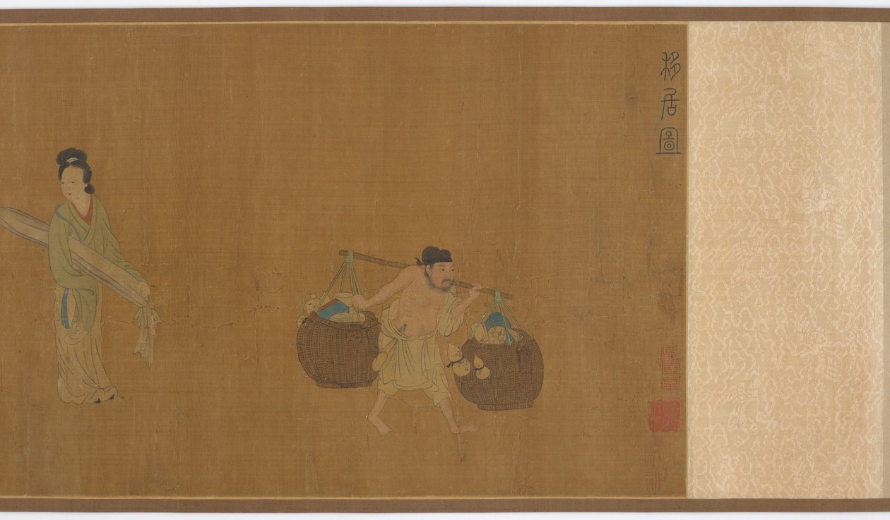 Ge Hong mudando de casa, dinastía Ming, siglo XVI de Unbekannt