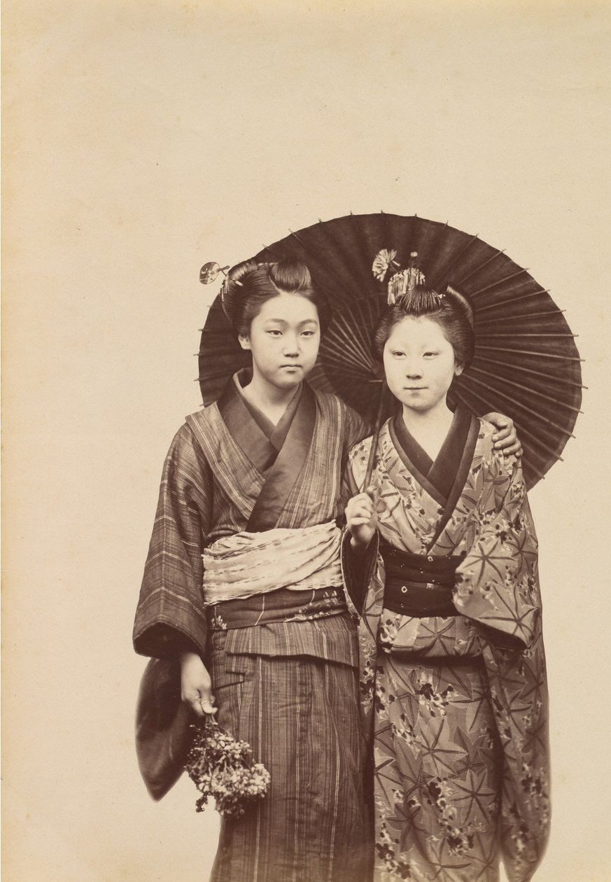 [Chicas Geisha], ca. 1880 de Unbekannt