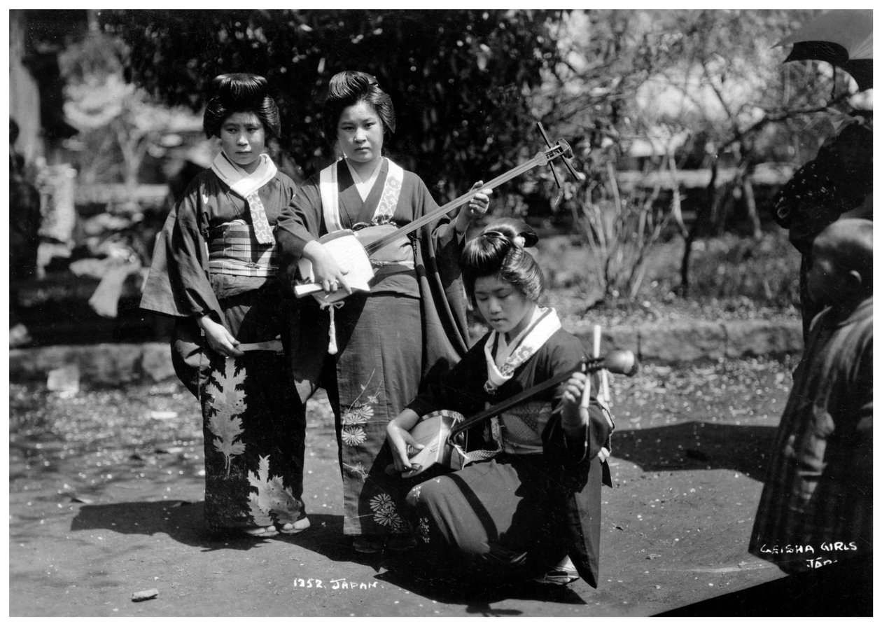 Chicas geisha, Japón, principios del siglo XX de Unbekannt