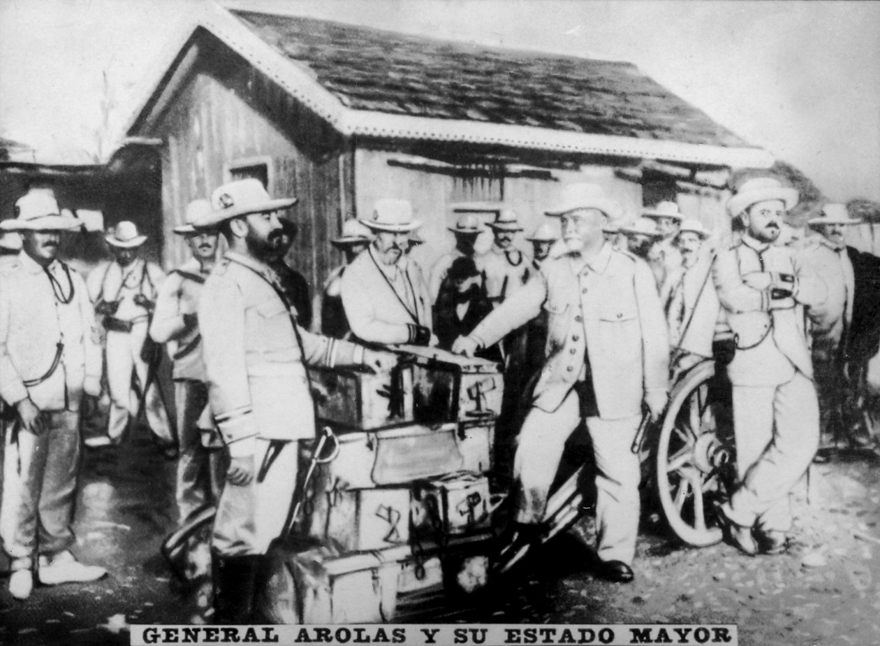 General Arolas y sus jefes militares, 1896, 1920s de Unbekannt