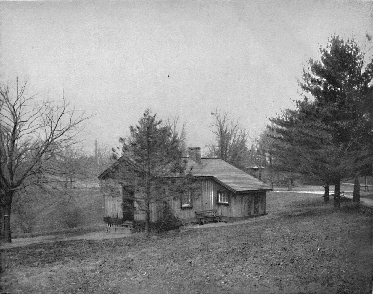 Cabaña de troncos del General Grant, Fairmount Park, Filadelfia, c1897 de Unbekannt
