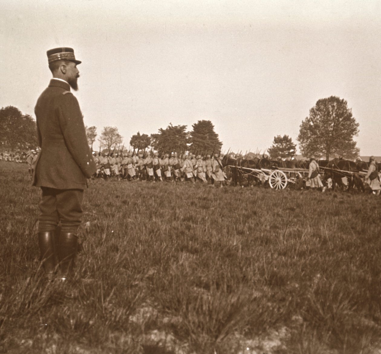 General Henri Gouraud, Champagne, norte de Francia, c1914-c1918 de Unbekannt