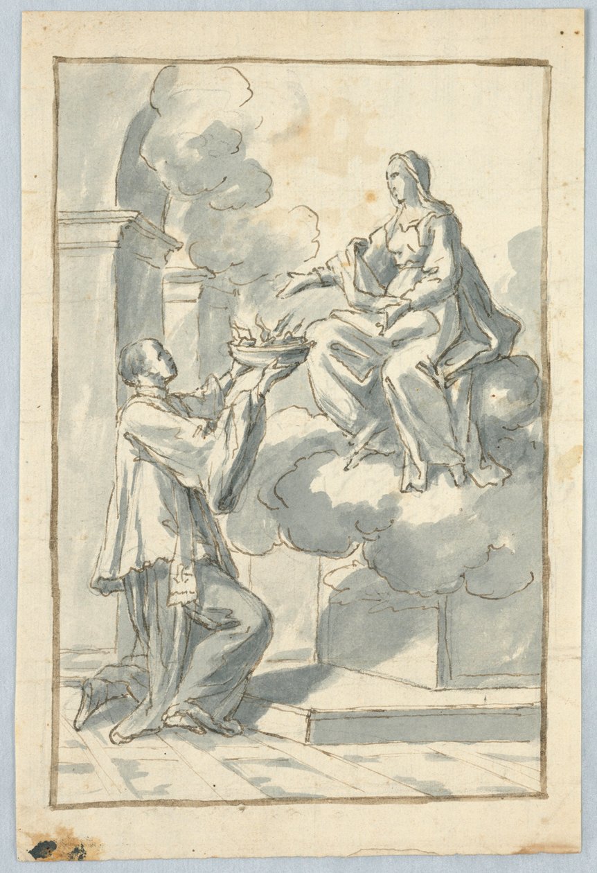 Sacerdote de Rodillas, siglos XVII-XIX de Unbekannt