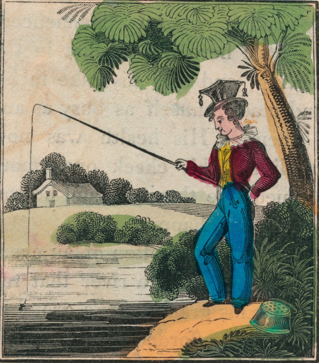 George pescando, finales del siglo XVIII-principios del siglo XIX de Unbekannt