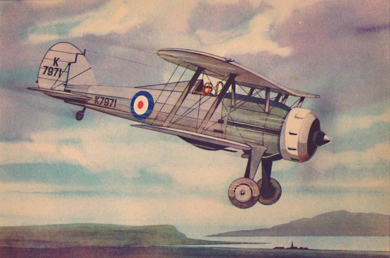 Biplano de combate Gloster Gladiator, c. 1944 de Unbekannt