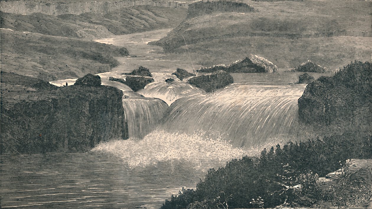 Grandes Cataratas del Río Yellowstone, 1873 de Unbekannt