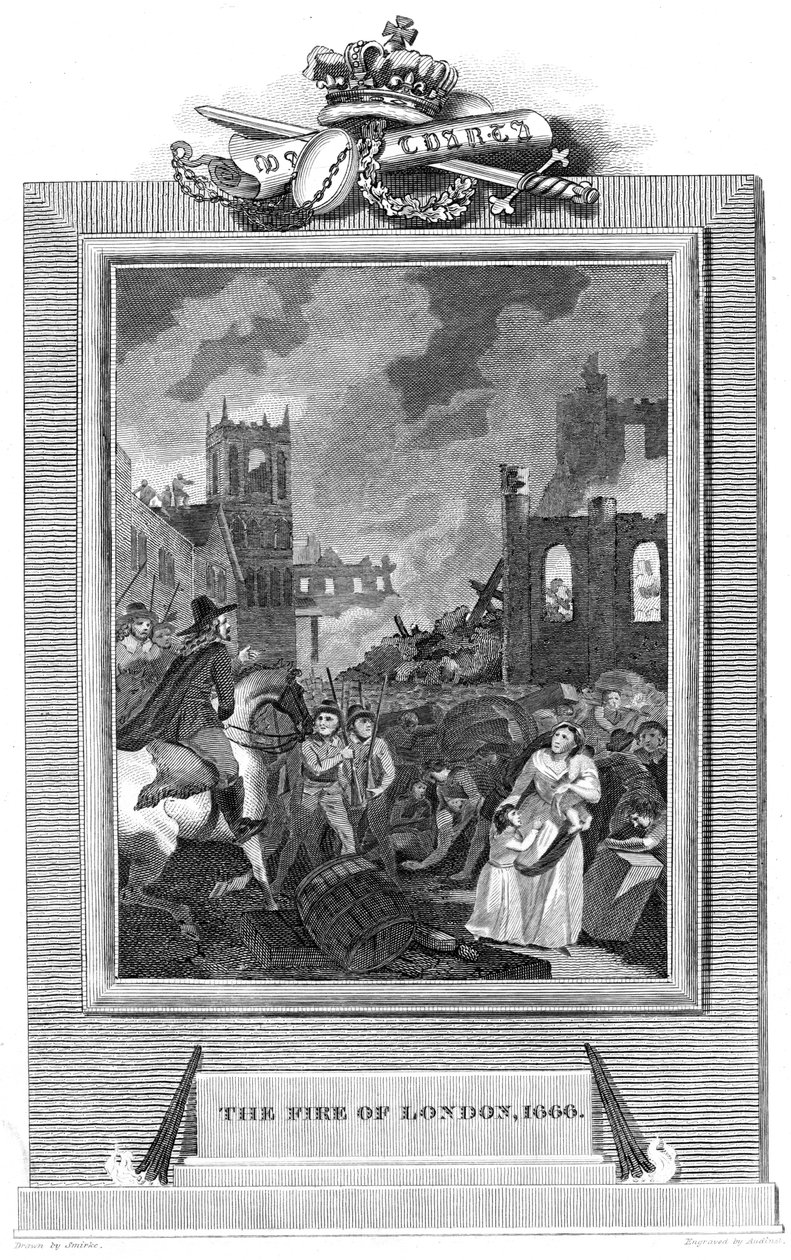 Gran Incendio de Londres, 1666 1825 de Unbekannt