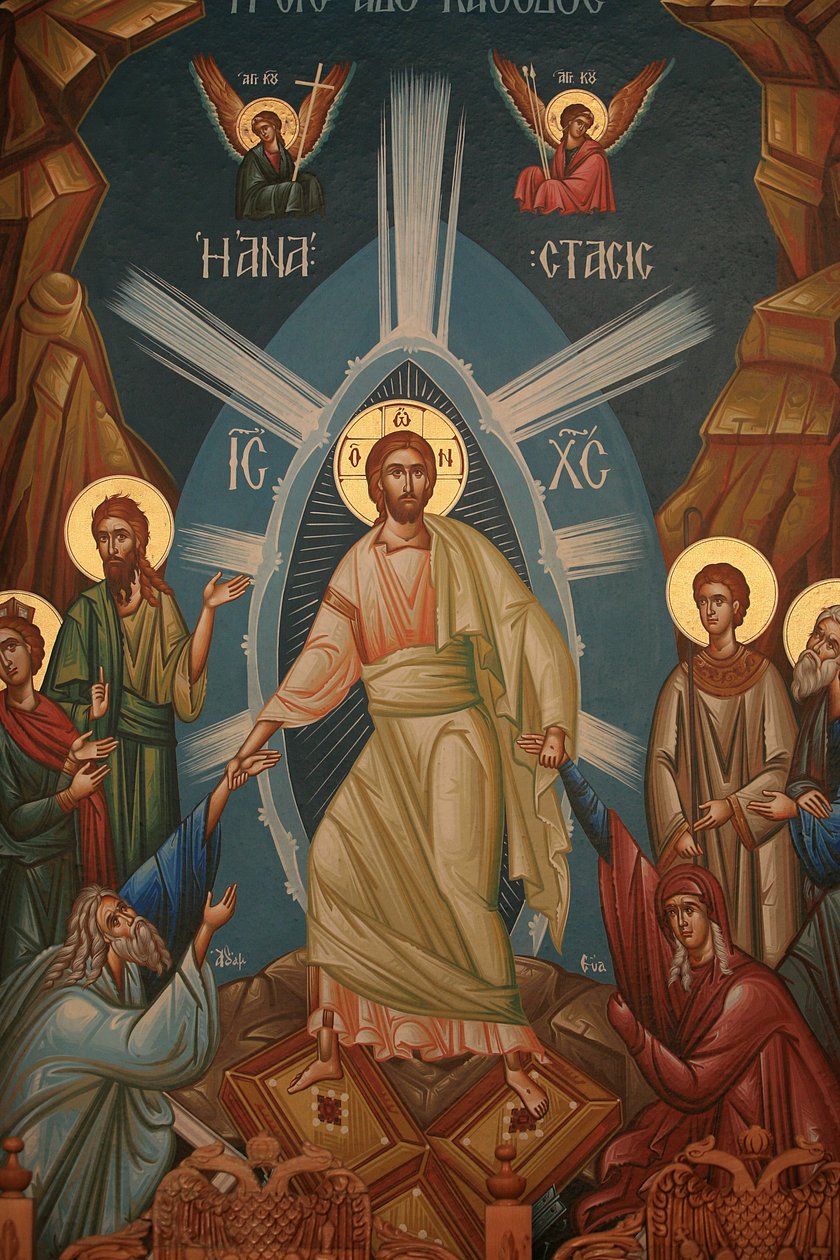 Icono ortodoxo griego: Resurrección de Cristo de Unbekannt