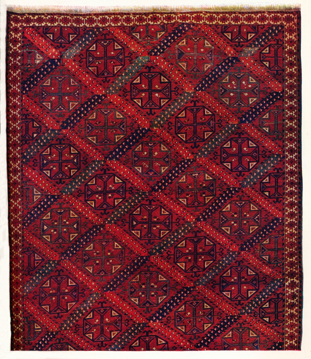 Mitad de una alfombra Ersari Turkoman, c1700 de Unbekannt