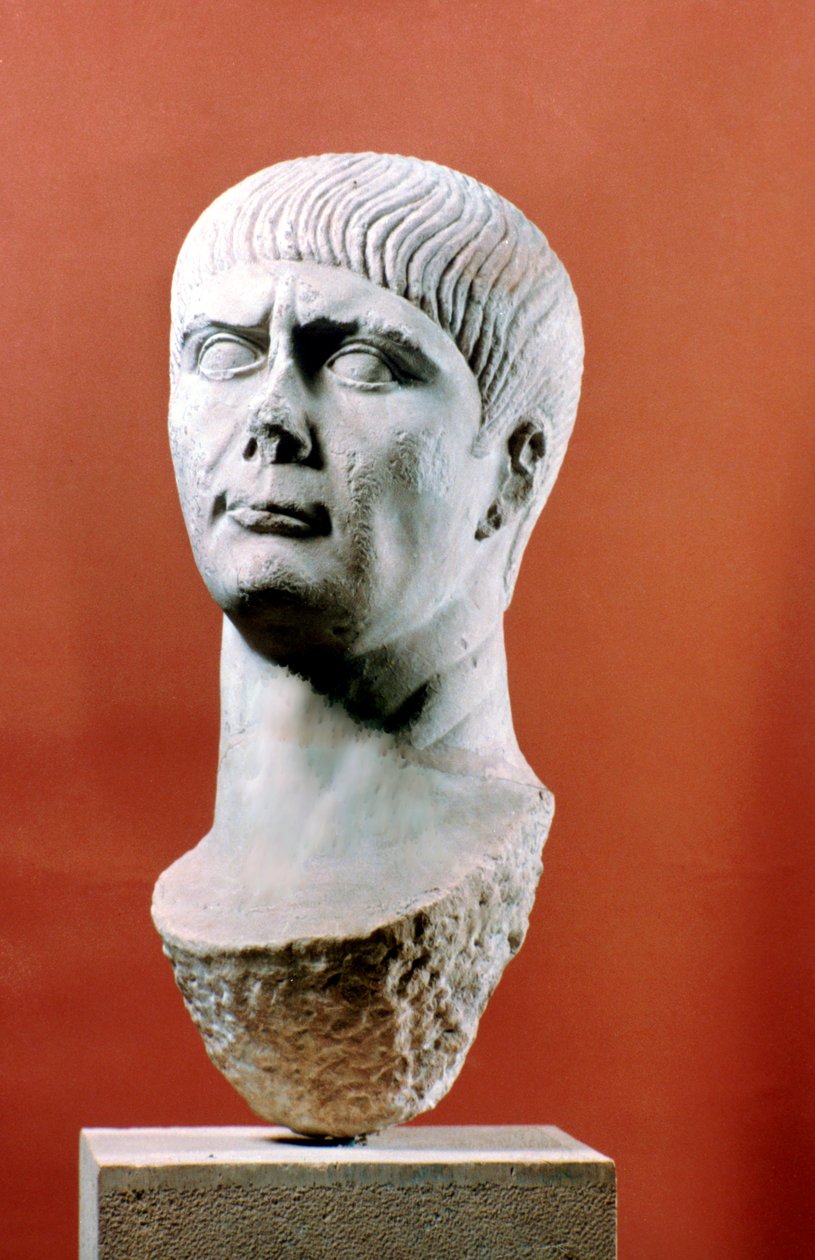 Cabeza de Trajano, Emperador Romano, 98-117 d.C. de Unbekannt