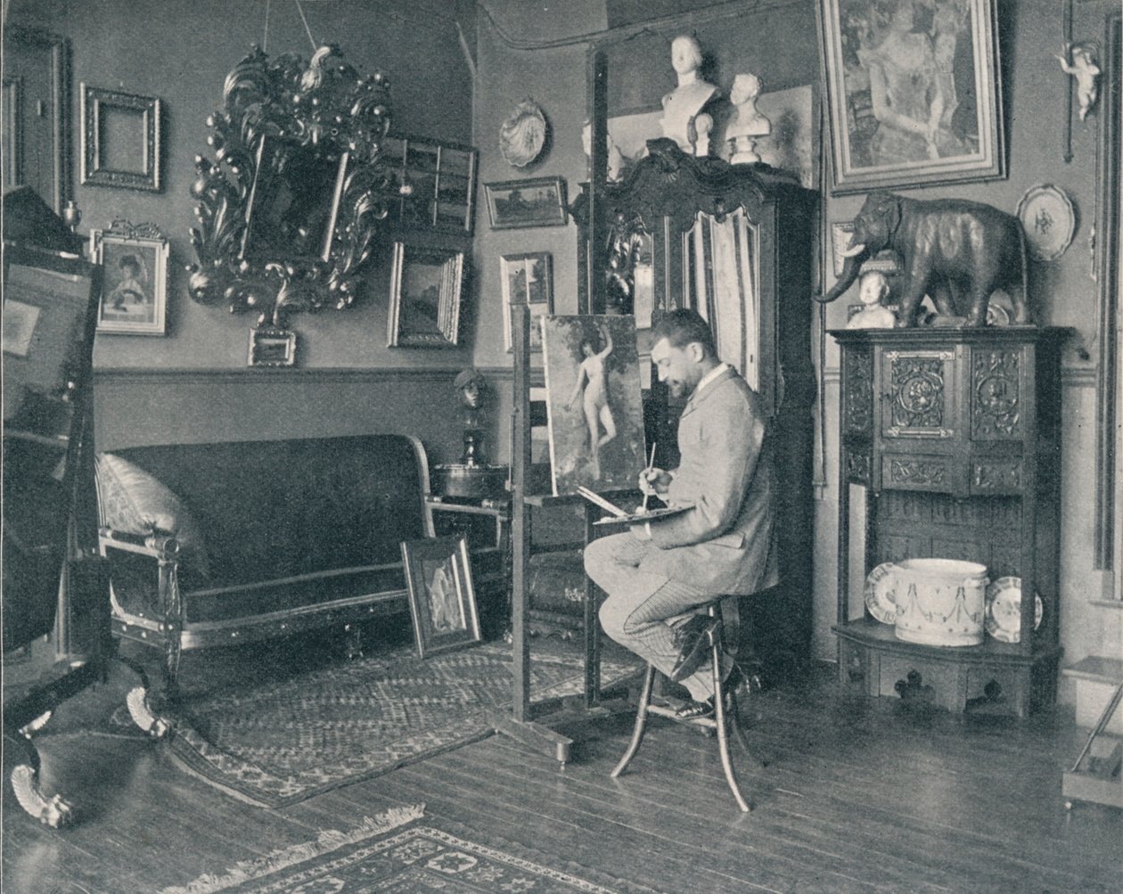 Henri Gervex en su estudio, c. 1897 de Unbekannt