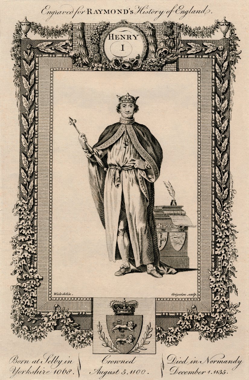 Enrique I, 1068-1135, c1787 de Unbekannt