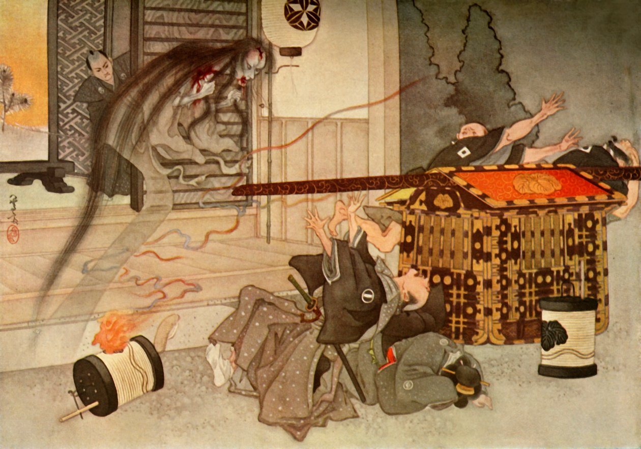 Su rostro espantoso y sus ropas manchadas de sangre..., 1919 de Unbekannt