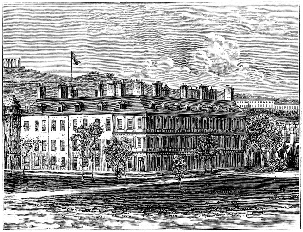 Palacio de Holyrood desde el sureste, Edimburgo, 1900 de Unbekannt