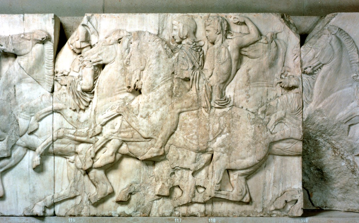 Jinetes del friso del Partenón, 438-432 a.C. de Unbekannt