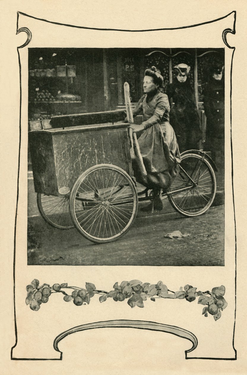 Cómo se entrega el pan en París, 1901 de Unbekannt