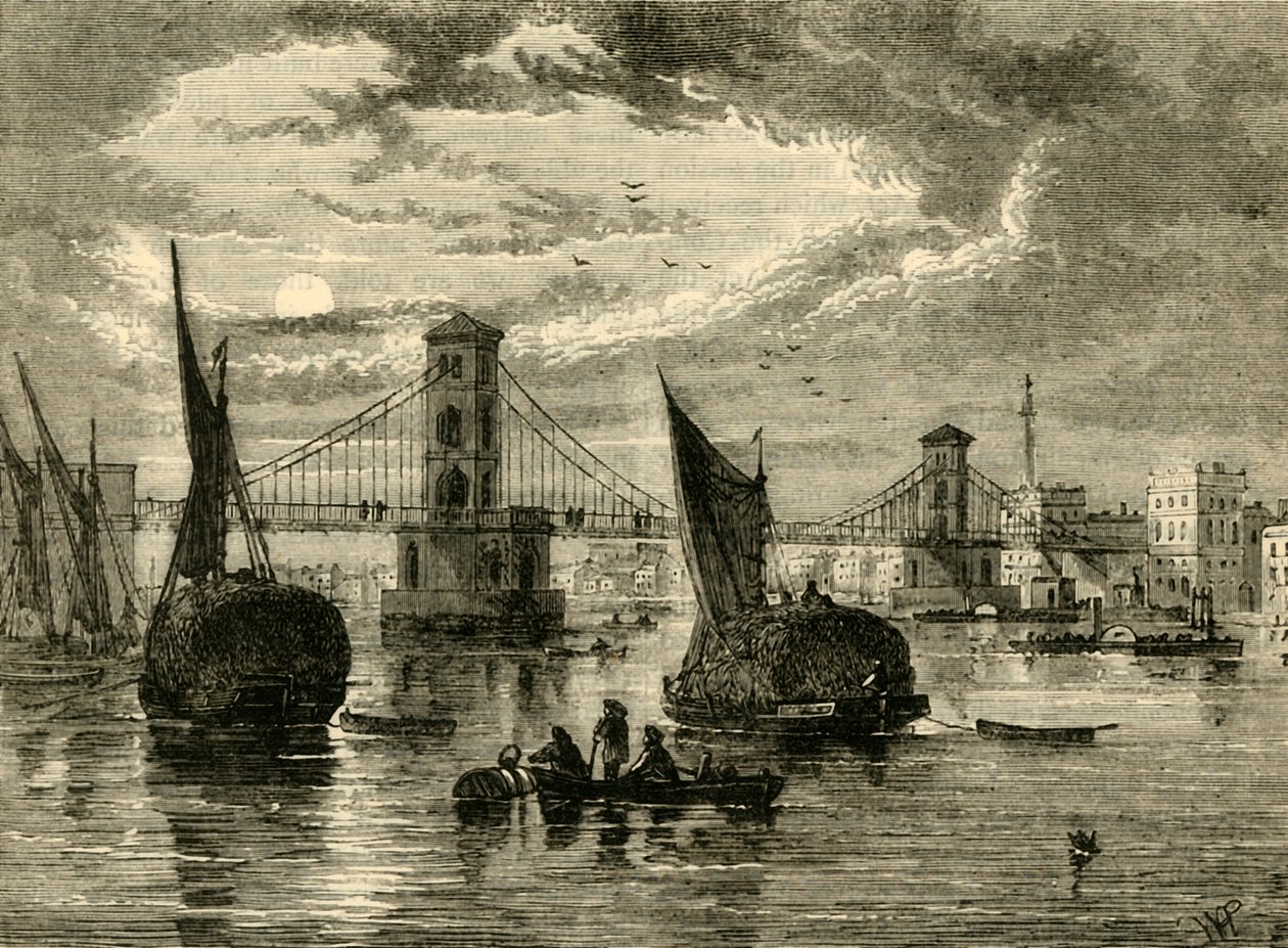 Puente colgante de Hungerford de Unbekannt