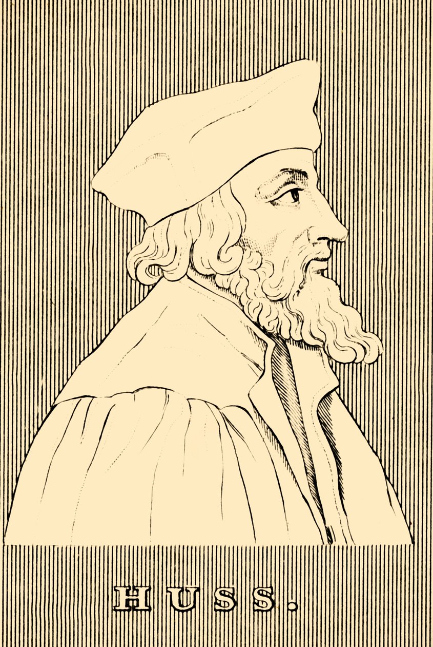 Huss, c1369-1415, 1830 de Unbekannt