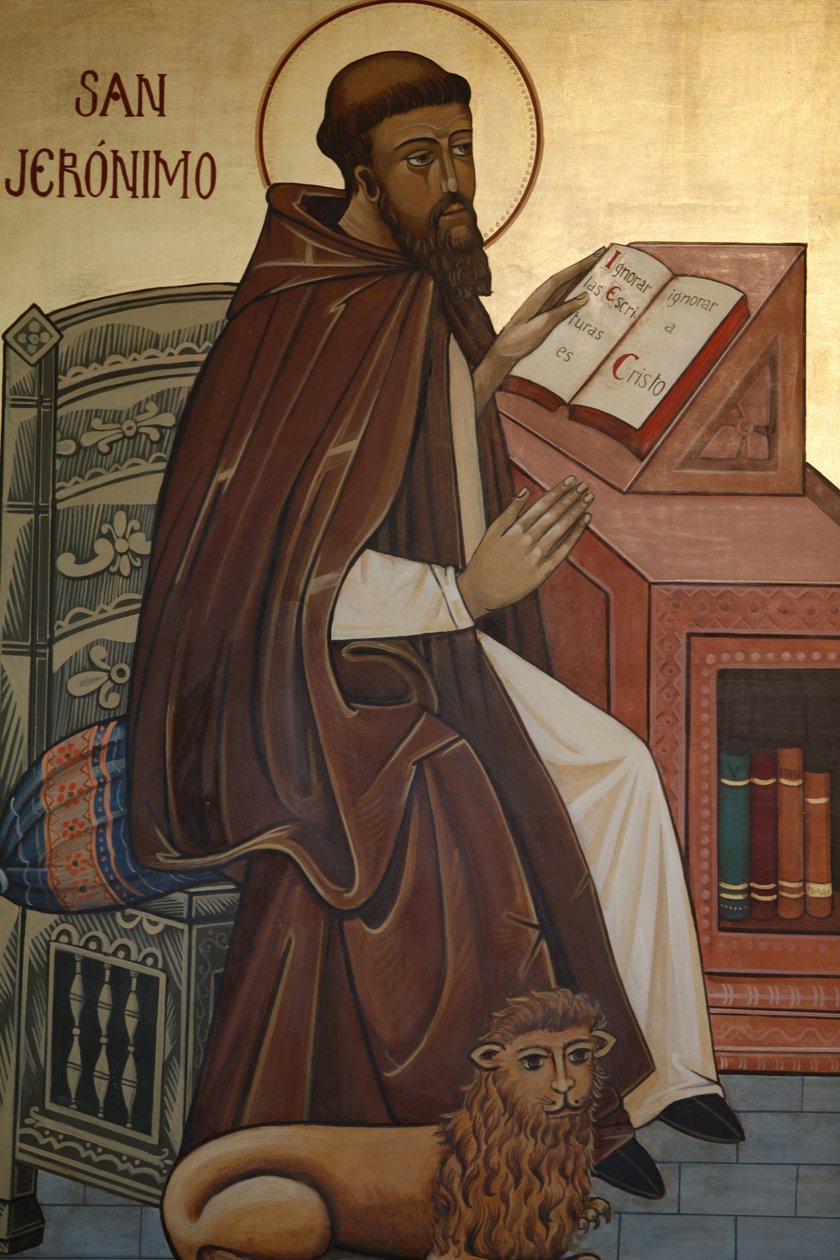 Icono que representa a San Jerónimo Madrid España de Unbekannt