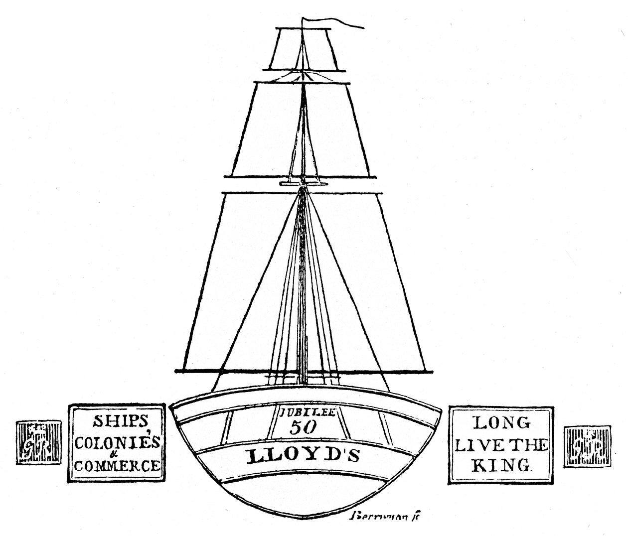 Iluminación en Lloyds, 1809, 1928 de Unbekannt