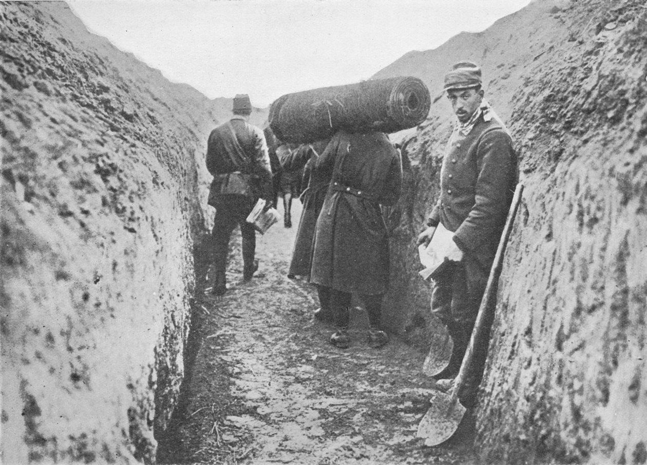 En una de las trincheras francesas, 1914 de Unbekannt