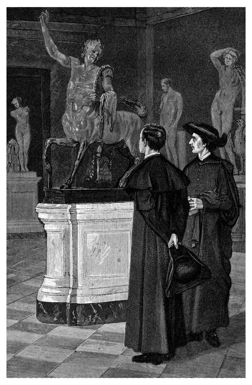 En la galería de esculturas, 1882 de Unbekannt