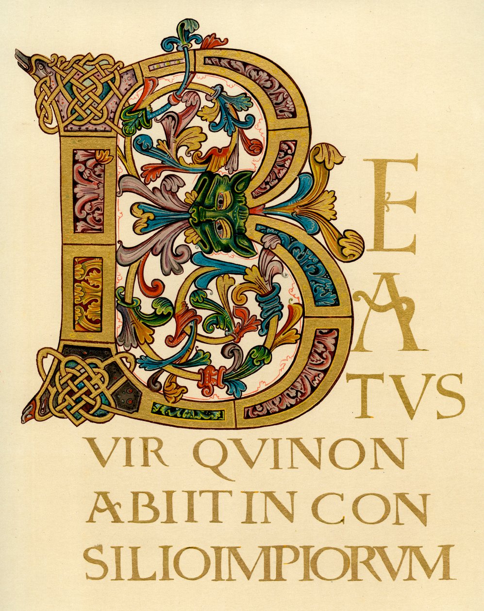 Letra inicial B, 980-1000 d.C. de Unbekannt