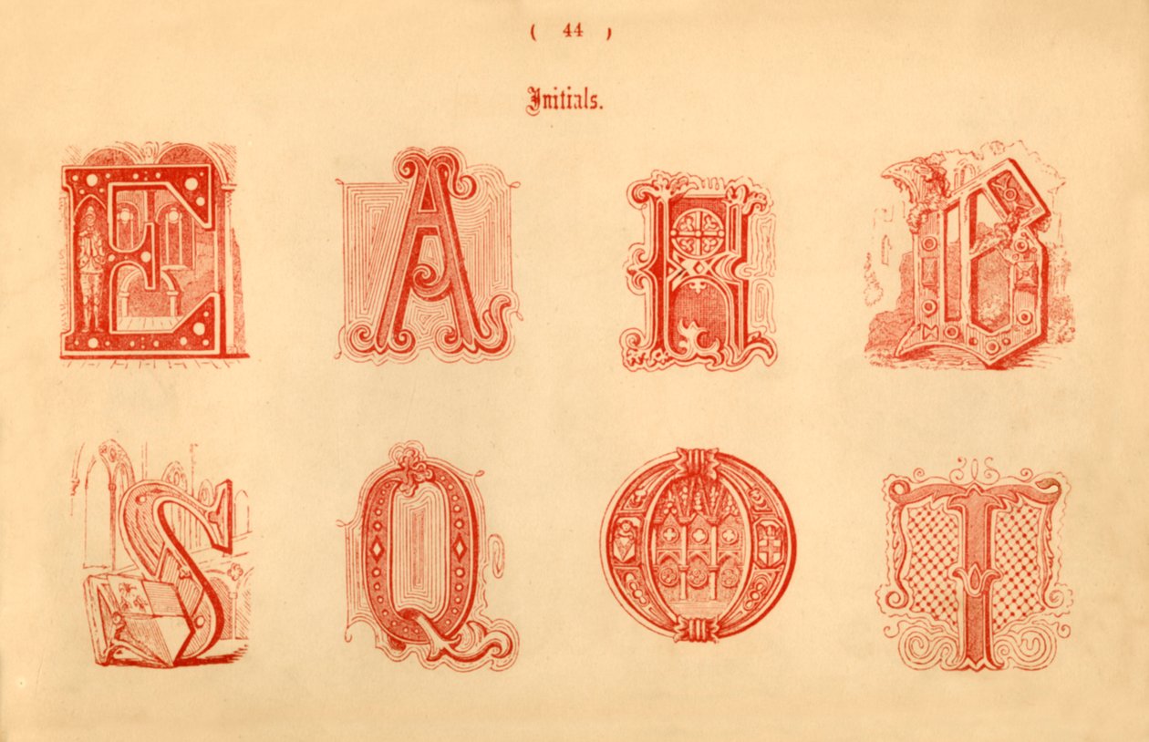 Iniciales, 1862 de Unbekannt