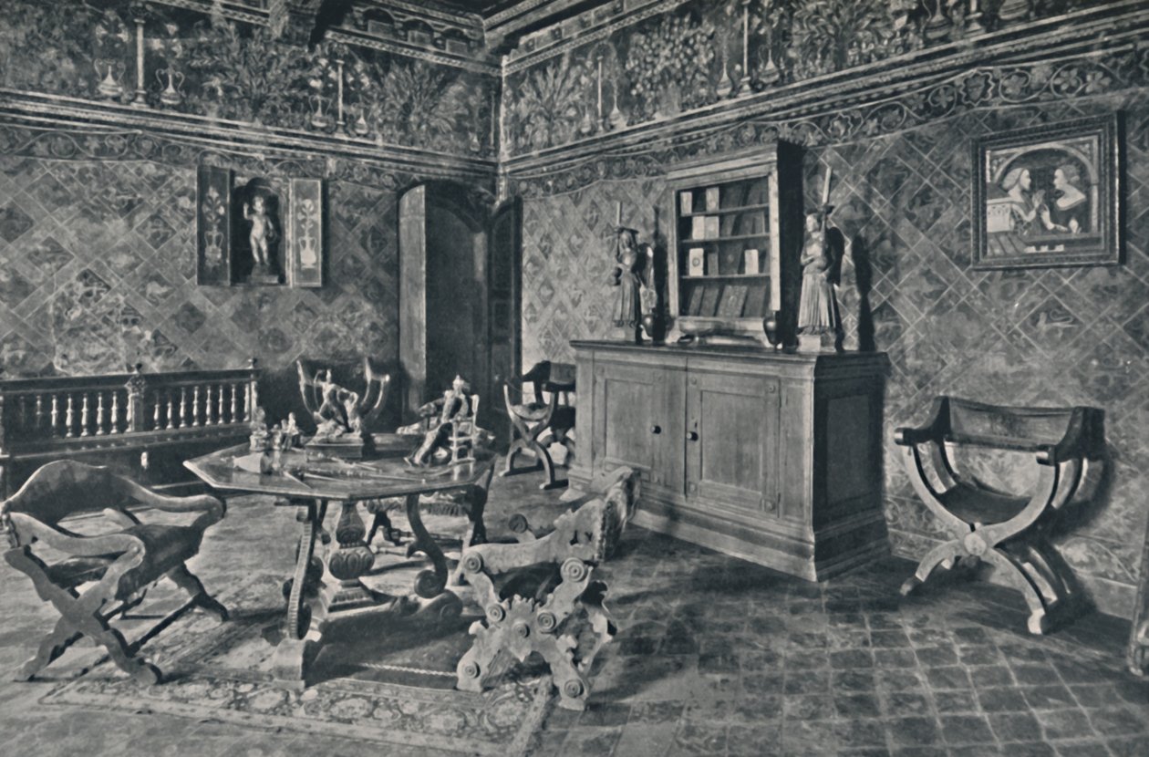 Interior, Palazzo Davanzati, 1928 de Unbekannt