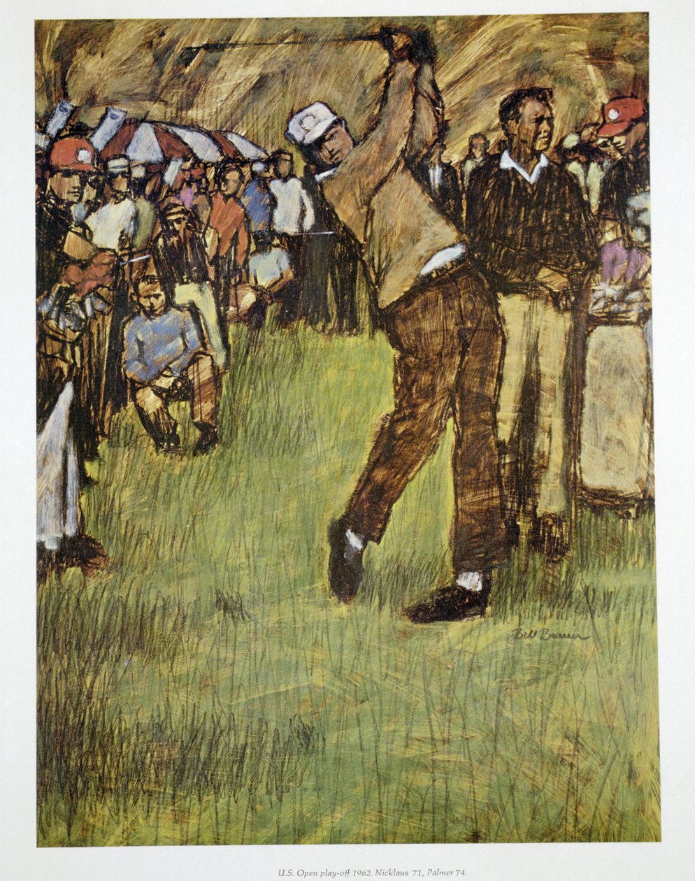Jack Nicklaus ganando su primer US Open, 1962 de Unbekannt
