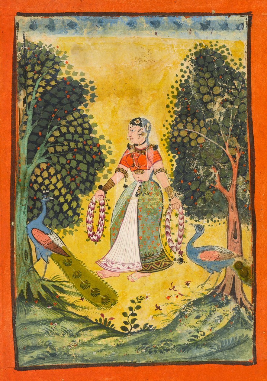 Kakubha Ragini, folio de un Ragamala de Unbekannt