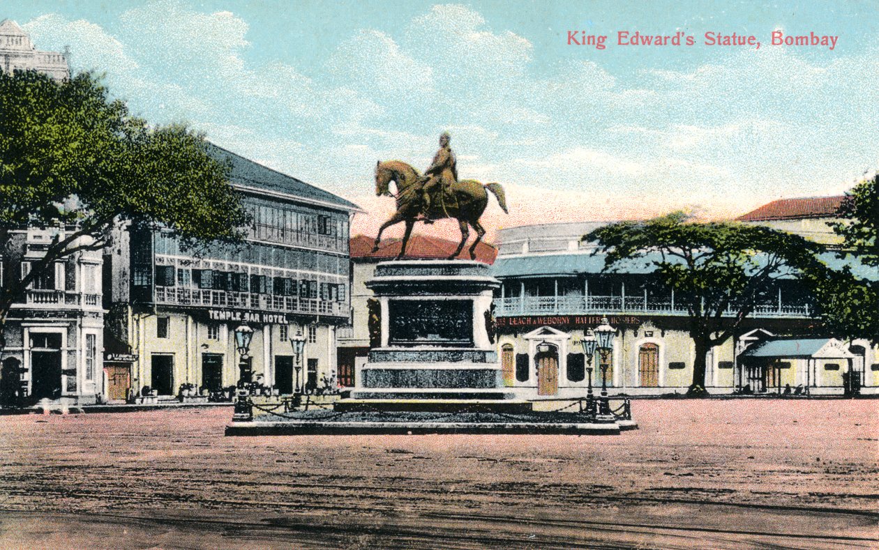 Estatua del Rey Eduardo, Bombay, India, principios del siglo XX de Unbekannt