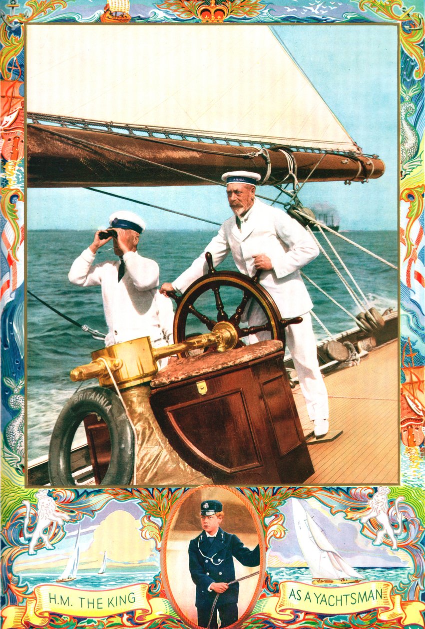 Rey Jorge V como navegante, c1935 de Unbekannt
