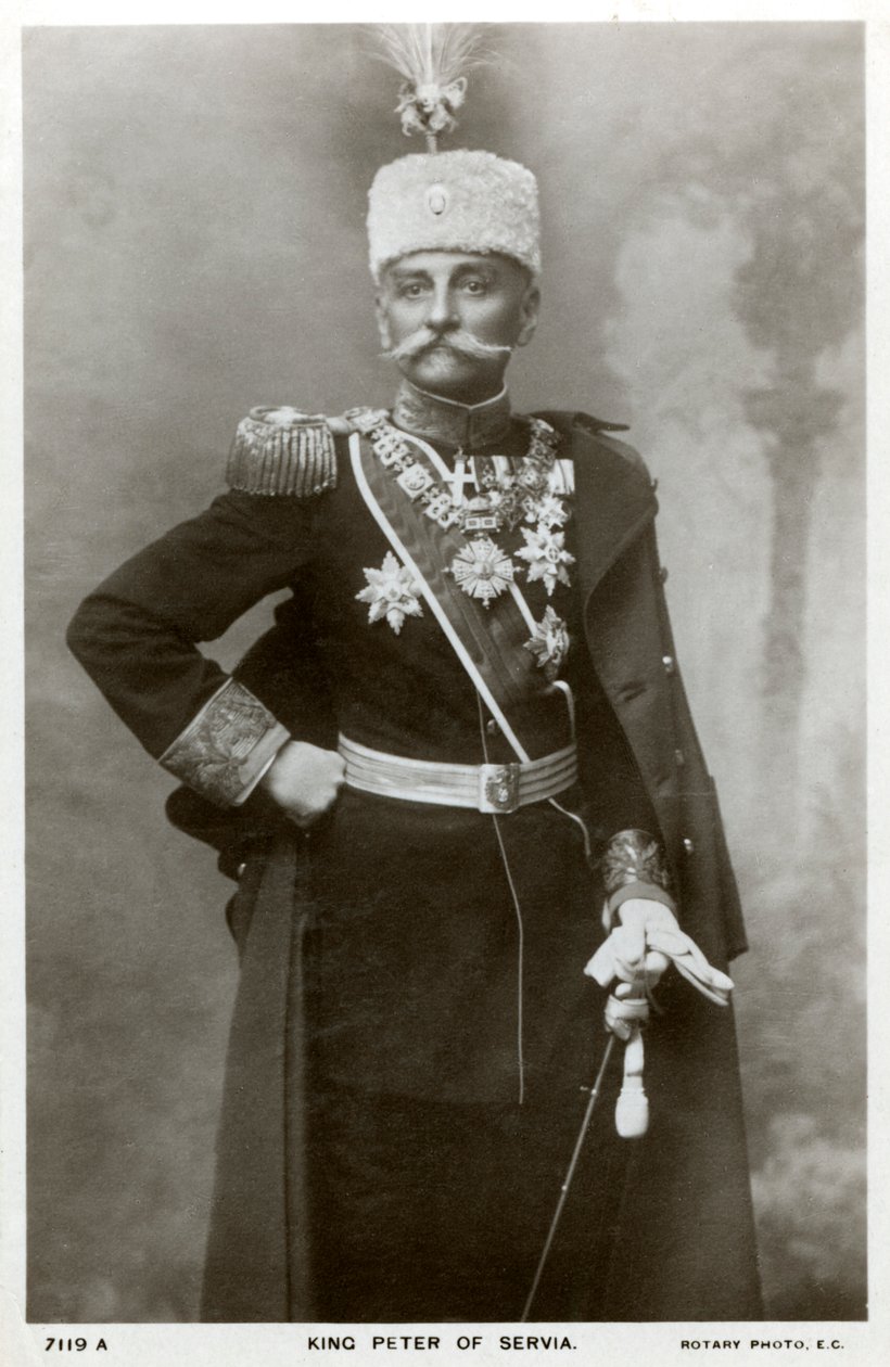 Rey Pedro I de Serbia, c1903-c1918 de Unbekannt