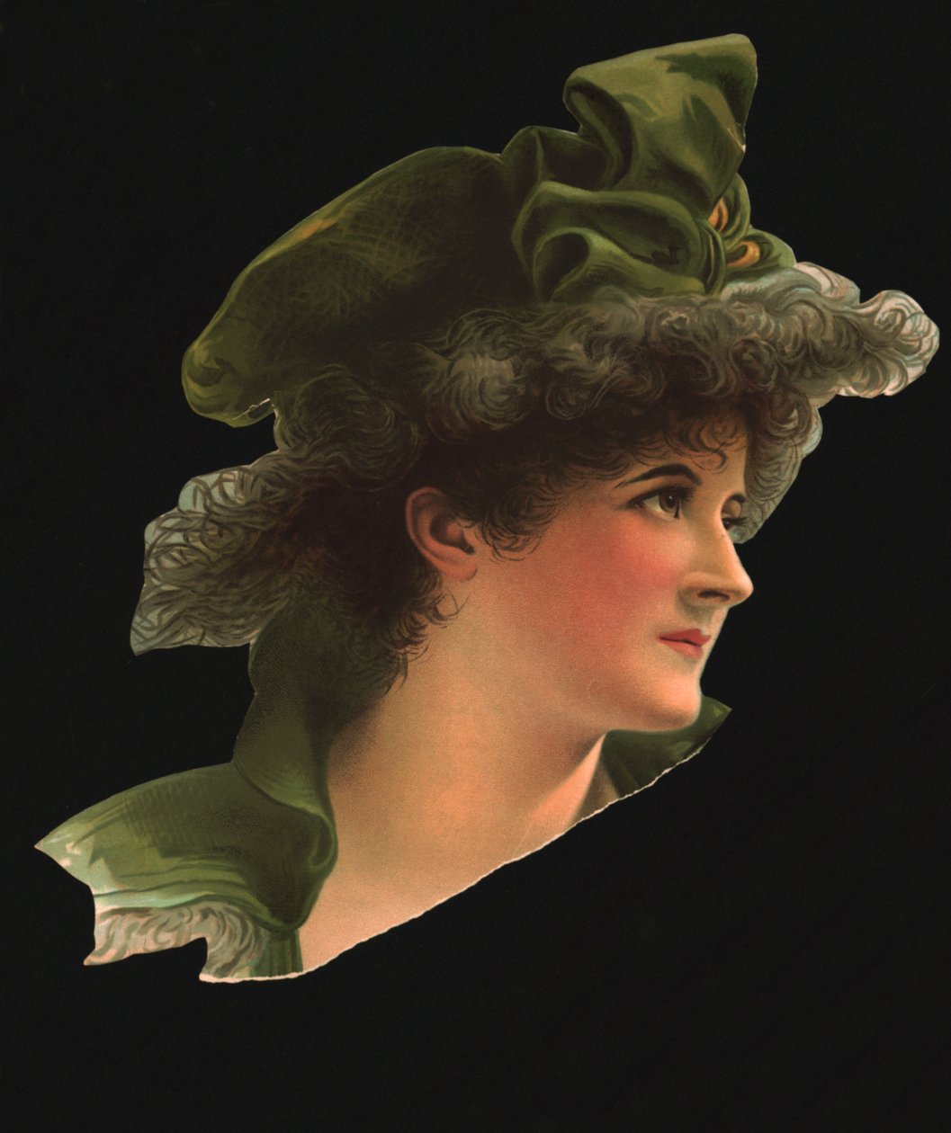 Dama con Sombrero Verde de Unbekannt