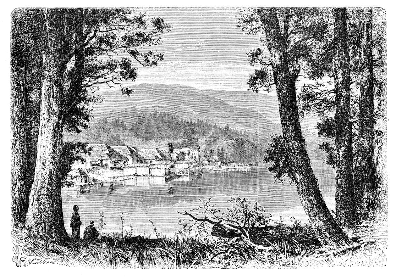 Lago Hakone, c1890 de Unbekannt