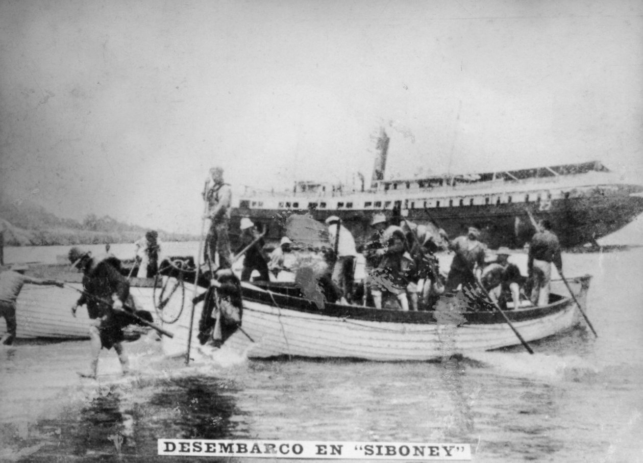 Desembarco en Siboney, 1898 de Unbekannt